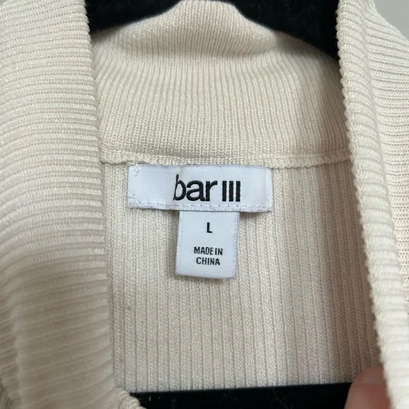 Bar III White high neck Sleeveless Top - Picture 3 of 4